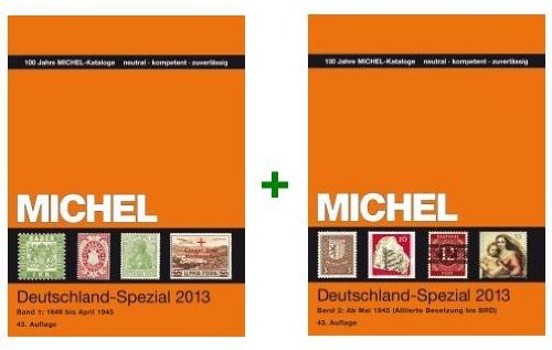 SET !! MICHEL Deutschland Spezial Katalog 2013 Band 1 / MICHEL Germany Special Catalogue 2013 Edition 1 + MICHEL Deutschland Spezial Katalog 2013 Band 2 / MICHEL Germany Special Catalogue 2013 Edition II
