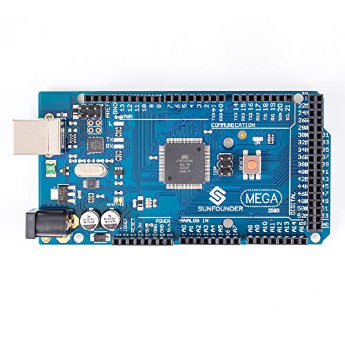 Book Cover SunFounder Mega 2560 R3 ATmega2560-16AU Board Compatible with Arduino