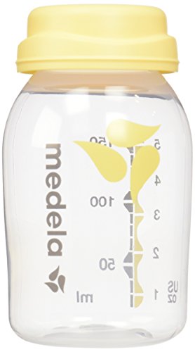 Book Cover Medela Breast Milk Collection and Storage Bottles, 6 Pack, 5 Ounce Breastmilk Container, Compatible with Medela Breast Pumps and Made Without BPA