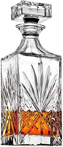 James Scott Crystal Liquor Whiskey and Wine Decanter Irish Cut 1 Piece 750ml