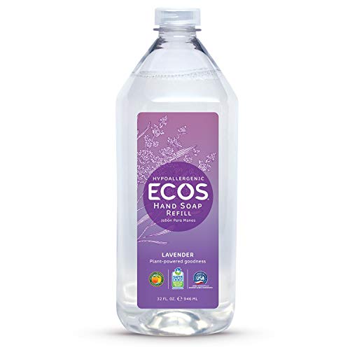 Book Cover ECOS Hand Soap, Hypoallergenic Lavender, 32oz Refill by Earth Friendly Products