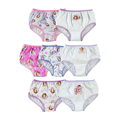 Disney Little Girls' Seven-Pack Princess Sofia Panties