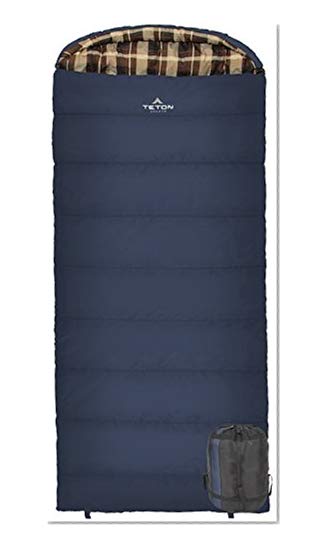 Teton Sports 150L Celsius XL -7C/+20F Sleeping Bag; 20 Degree Sleeping Bag Great for Cold Weather Camping; Lightweight Sleeping Bag; Hiking, Camping; Blue, Left Zip