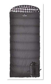 Teton Sports Fahrenheit XXL 0F Sleeping Bag; TETON Sleeping Bag Great for Cold Weather Camping; Lightweight Sleeping Bag; Hiking, Camping; Grey, Right Zip
