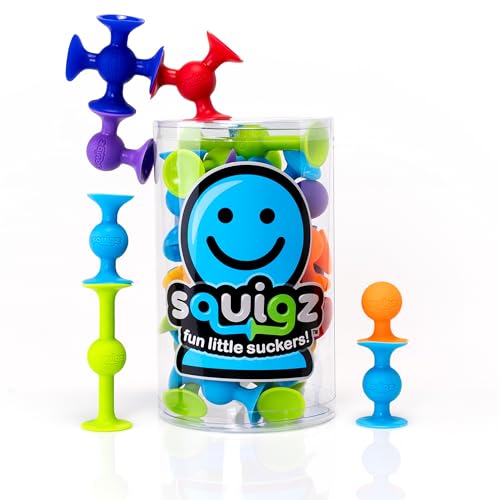 Book Cover Fat Brain Toys Squigz Starter Set, 24 Piece