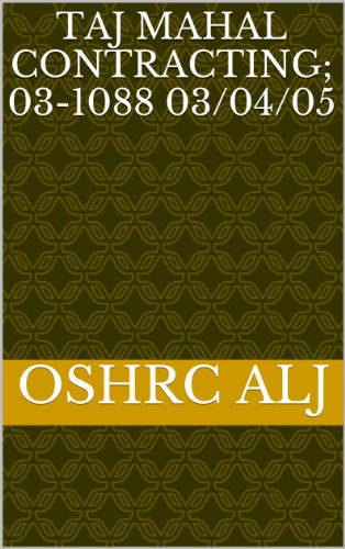 Taj Mahal Contracting; 03-1088	03/04/05