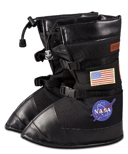Aeromax Astronaut Boots, size Medium, Black, with NASA patches