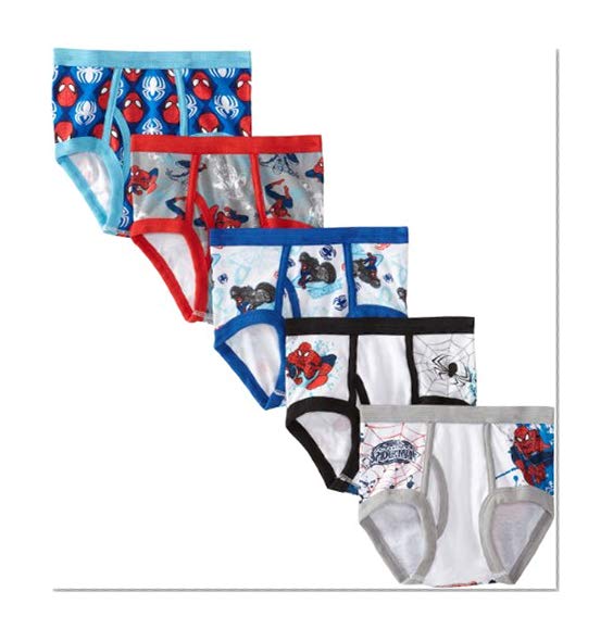 Book Cover Marvel Little Boys' Spiderman Five-Pack of Briefs