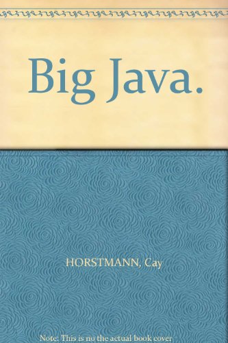 Big Java.