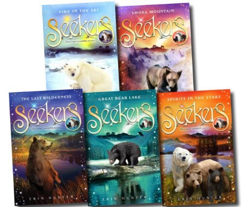 Erin Hunter Seekers Bear Collection 5 Books Set (Great Bear Lake, Smoke Mountain, The Last Wilderness, Fire in The sky, Spirits in the Stars)