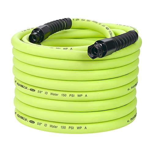 Flexzilla HFZWP5100 Pro Water Hose with Reusable Fittings 100 Feet | All Weather Flexibility | Leak Free Connections | Won't Kink Under Pressure | Lightweight