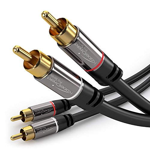 KabelDirekt (10 feet) 2 x RCA Male to 2 x RCA Male Stereo Audio Cable - PRO Series