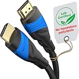 KabelDirekt – 4K HDMI Cable – 40ft/12.2m & Longer HDMI Cables (20ft–75ft) – German-Engineered HDMI Cord – Supports 4K@60Hz, UHD, HDR, ARC, Ethernet – HDMI Cable for HDTV, PC, PS5, Xbox, Switch