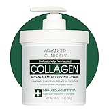 Advanced Clinicals Collagen Cream Body Lotion & Face Moisturizer W/Vitamin E | Skincare Moisturizing Collagen Lotion For Women, Men, Hand, & Neck Improves Look Of Crepey Skin & Uneven Dry Skin, 16Oz
