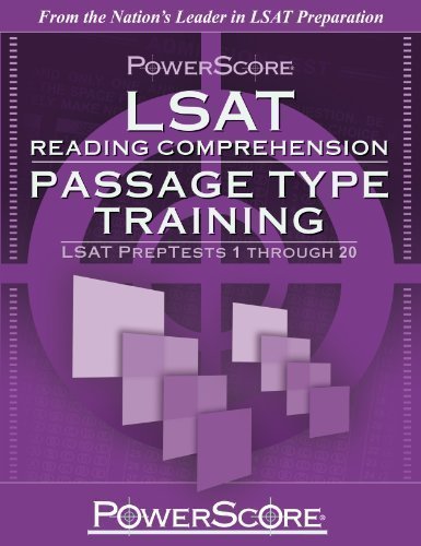 PowerScore LSAT Reading Comprehension: Passage Type Training by David M. Killoran (July 1 2010)