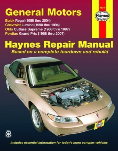 General Motors Buick Regal, Chevrolet Lumina,Olds Cutlass Supreme,Pontiac Grand Prix, 1988-2007 by Editors Haynes (Mar 15 2009)