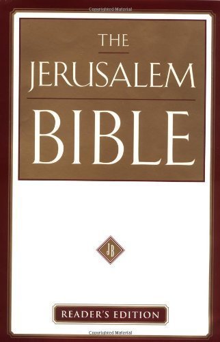 The Jerusalem Bible: Reader's Edition by Alexander Jones (Feb 15 2000)