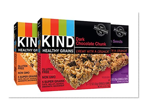 Book Cover KIND Healthy Grains Bars, Variety Pack, Non GMO, Gluten Free, 1.2oz, 5 Count (Pack of 3)