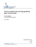 Defense Authorization and Appropriations Bills: FY1970-FY2013
