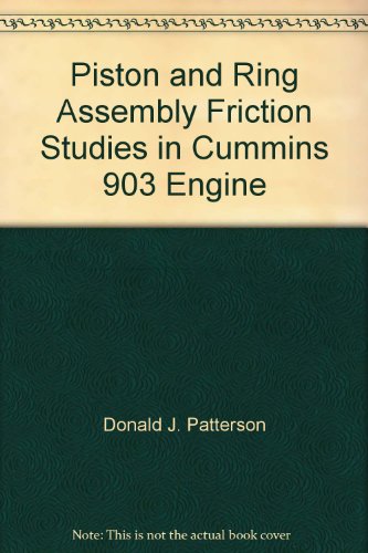 Piston and Ring Assembly Friction Studies in Cummins 903 Engine