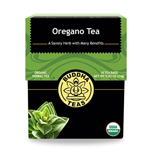 Book Cover Organic Oregano Tea - Kosher, Caffeine Free, GMO-Free - 18 Bleach Free Tea Bags