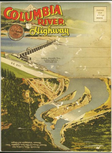 Columbia River Highway (Oregon - Washington) (1930's Souvenir Postcard Folder) #D-4351