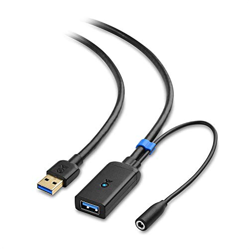 Book Cover Cable Matters Active USB Extension Cable 16.4 ft / 5m (USB 3.0 Extension Cable Male to Female) with Signal Booster for Hard Drive, Webcam and More