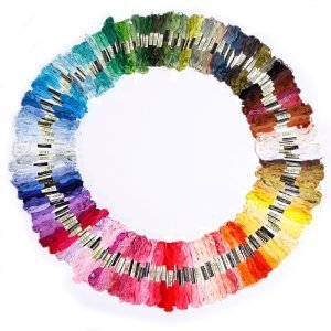 150 échevettes de fil multicolore pour point de croix broderie