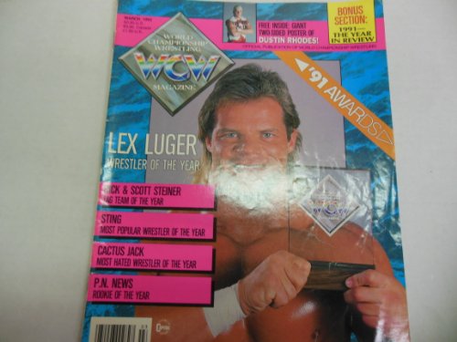 Wcw Magazine "Sting" "Lex Luger" March 1992