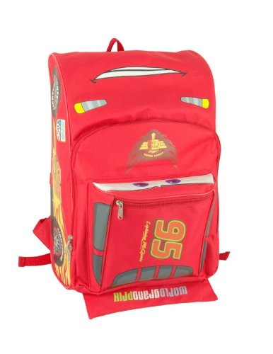 Disney Pixar Cars Lightning Mcqueen 16" backpack Face