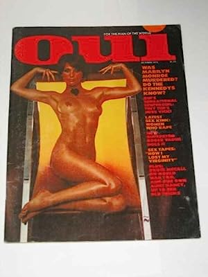 OUI for the Man of the Worlds Adult Magazine 1975 October Marilyn Monroe Article