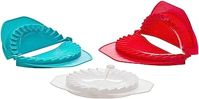 Prepworks by Progressive Dough Press - Set of 3, Dumpling, Ravioli, Turnover, Empanada, Pierogi