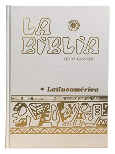 la Biblia Latinoamericana con Uneros Letra Grande Tapa Blanca Biblia Latina en Espanol con indices Latin Bible with separations  White Bible  the Latin american Bible in Spanish