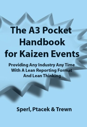 The A3 Pocket Handbook for Kaizen Events - Providing Any Industry Any Time With A Lean Reporting Format and Lean Thinking (Revised Edition Now  Includes Links to the A3 Report and Other Worksheets)
