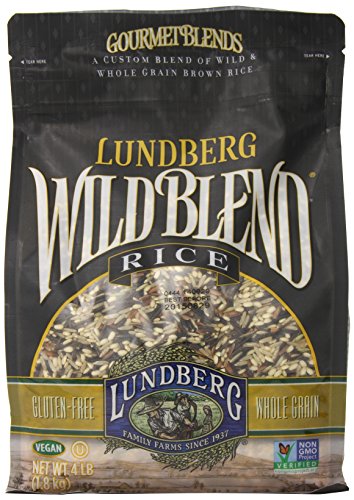 Book Cover Lundberg Wild Blend, Gourmet Blend of Wild and Whole Grain Brown Rice, Gluten Free , 4LB