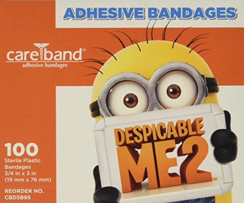 Adhesive Bandages, Sterile, Plastic, 3/4" x 3" (100 per Box)