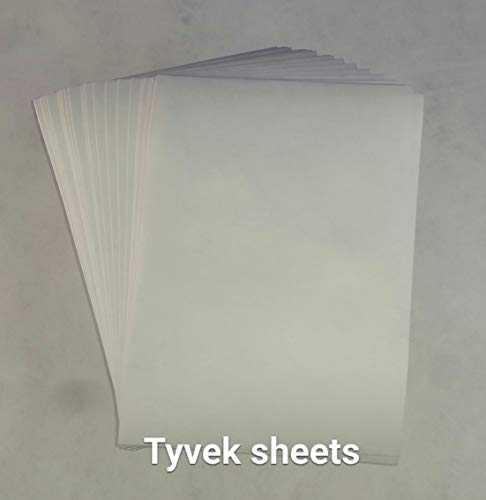 DuPont Tyvek 75gm A4 - Pack of 20 Sheets (8.3" X 11.7") 1073D Crafts Paper