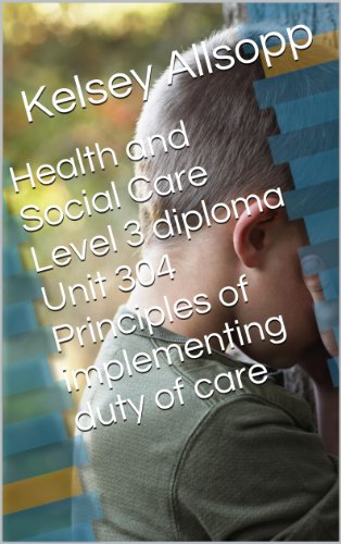 Health and Social Care Level 3 diploma Unit 304 Principles of implementing duty of care