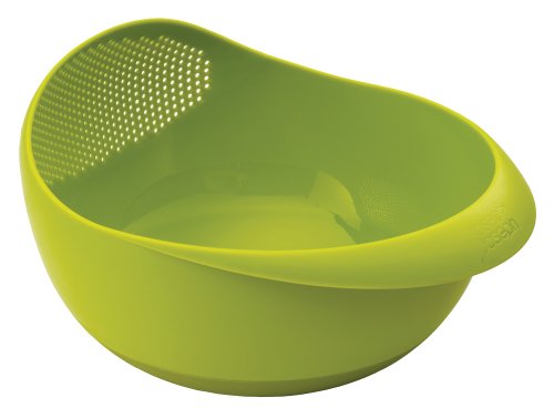 Joseph Joseph Prep & Serve Multi-Function Bowl with Integrated Colander, Large, Green