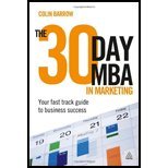 30 Day MBA in Marketing Your Fast Track Guide to Business Success by Barrow, Colin [Kogan Page,2011] [Paperback]