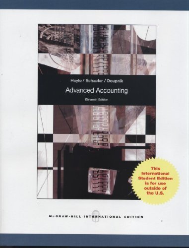 Advanced Accounting by Joe Ben Hoyle [Mcgrawhill Education Europe,2012] [Paperback] 11th Edition