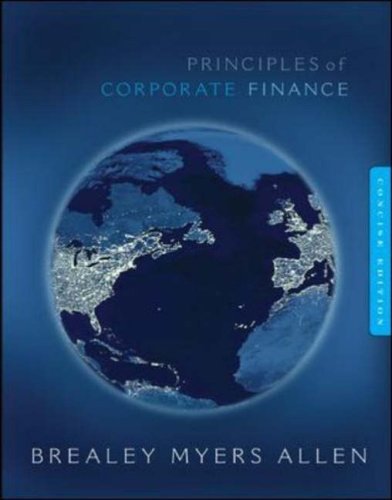 Principles of Corporate Finance Concise by Brealey, Richard, Myers, Stewart, Allen, Franklin [McGraw-Hill/Irwin,2008] [Hardcover]