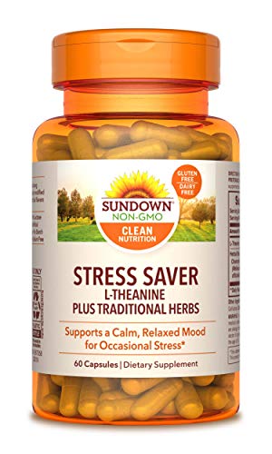 Sundown L-Theanine Stress Formula, 60 Capsules (Packaging May Vary)
