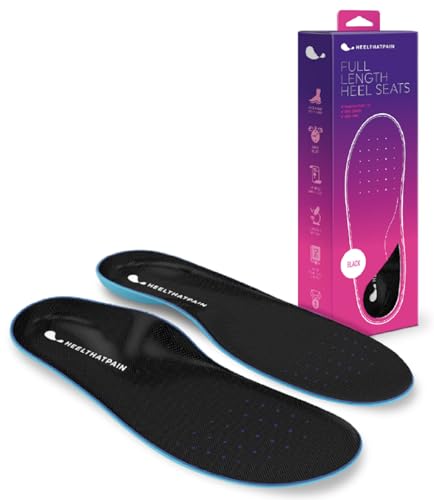 Heel That Pain Plantar Fasciitis Insoles | Full Length Heel Seats Foot Orthotic Inserts with Arch Support for Treating Heel Pain and Heel Spurs | Patented, Clinically Proven, 100% Guaranteed (Medium)
