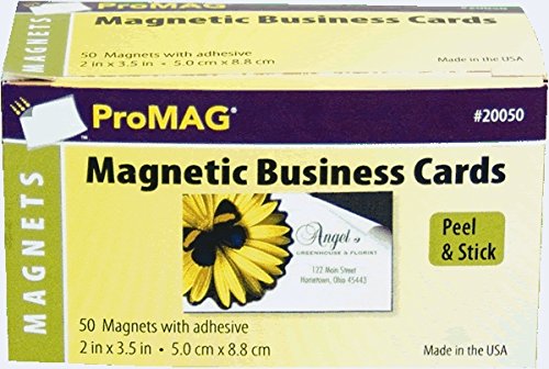 Book Cover ProMAG 2 x 3-1/2 Inches Adhesive Business Card Magnets