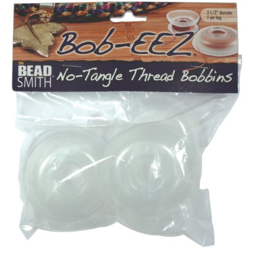 Book Cover The Beadsmith No Tangle Thread Bobbins, 2.5-Inch, 8-Pack