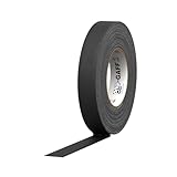 ProTapes Pro Gaff Matte Cloth Gaffer's Tape with Rubber Adhesive, 11 mil Thickness, 1" Width, 55 yd Length, Black