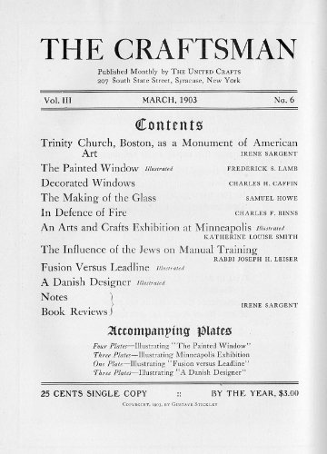 The Craftsman Magazine-Volume 3, Number 6-March 1903