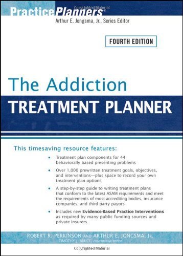 The Addiction Treatment Planner by Perkinson, Robert R., Jongsma Jr., Arthur E. [Wiley,2009] (Paperback) 4th Edition