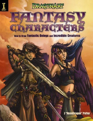 DragonArt Fantasy Characters How to Draw Fantastic Beings and Incredible Creatures by Peffer, J Neondragon" [Impact,2007] (Perfect Paperback)
